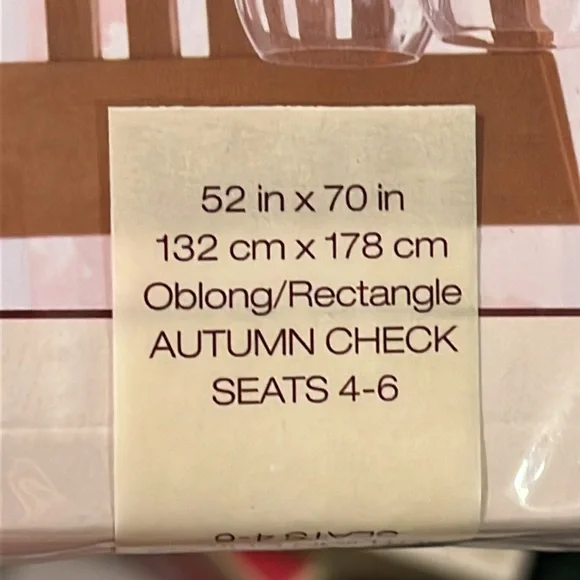 Autumn Check rectangle table cloth - Picture 4 of 4